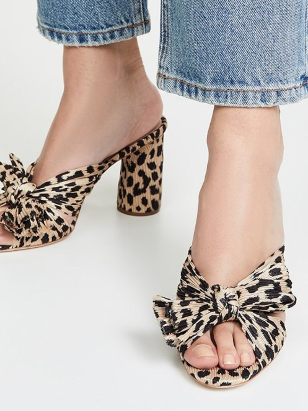 Loeffler Randall Penny Pleated Bow Heels